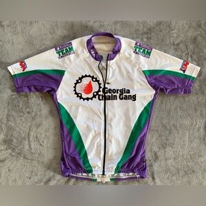 ATAC Cycling Jersey - Georgia Chain Gain graphic White, Purple, Green